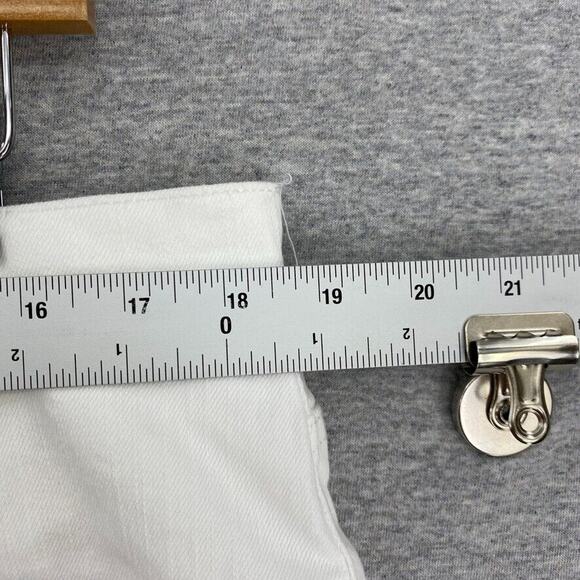 Chaps Jeans Womens 16 Plus White Capris 5 Pocket Style Casual Ladies Pants - Picture 6 of 12